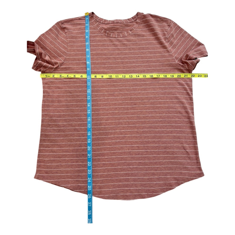 lululemon athletica Pink Striped Short Sleeve Tee - Picture 8 of 10